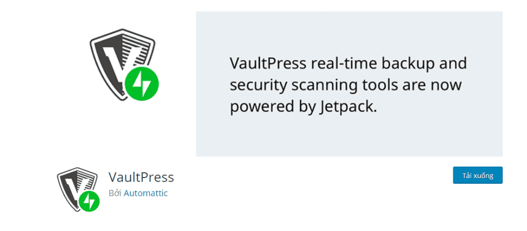 VaultPress Jetpack Backups