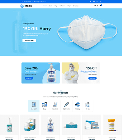 Thiết kế website bán đồ dùng - dụng cụ y tế