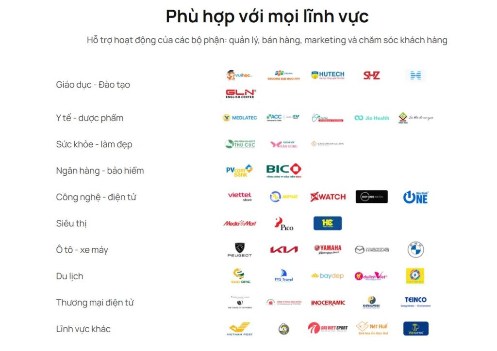 Phu hop voi moi linh vuc