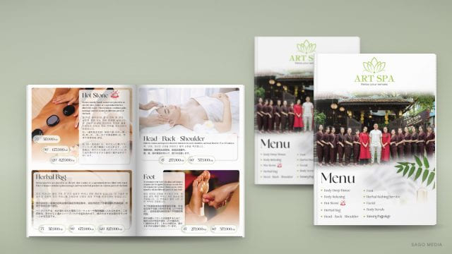 Ấn phẩm Art Spa Hội An do Sago Media thiết kế