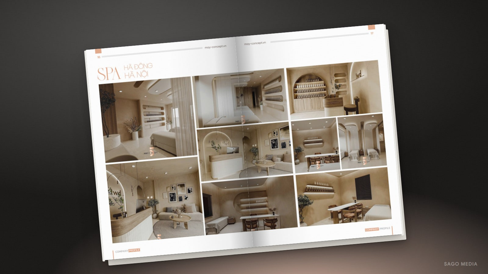 Ấn phẩm Nội thất May Concept do Sago Media thiết kế
