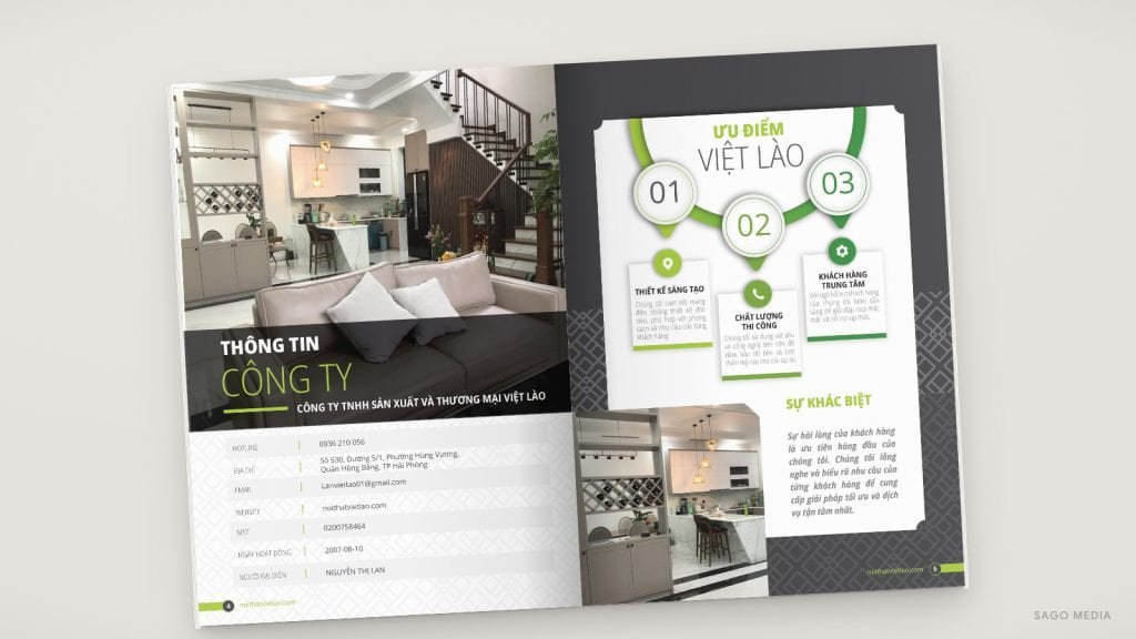 Nội thất Việt Lào — giao diện website