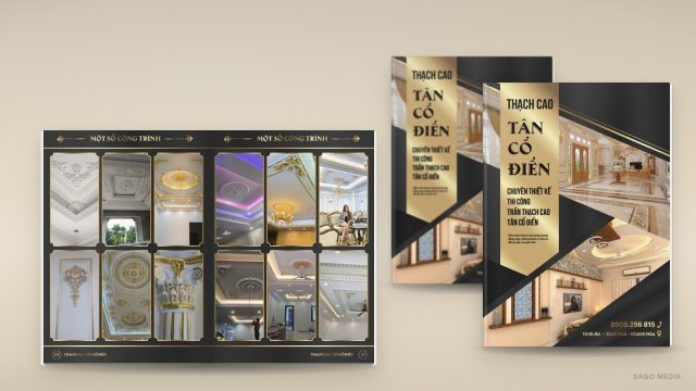 Ấn phẩm Thạch cao tân cổ điển do Sago Media thiết kế