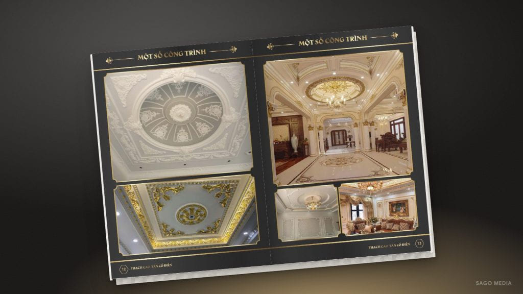 Thạch cao tân cổ điển — giao diện website
