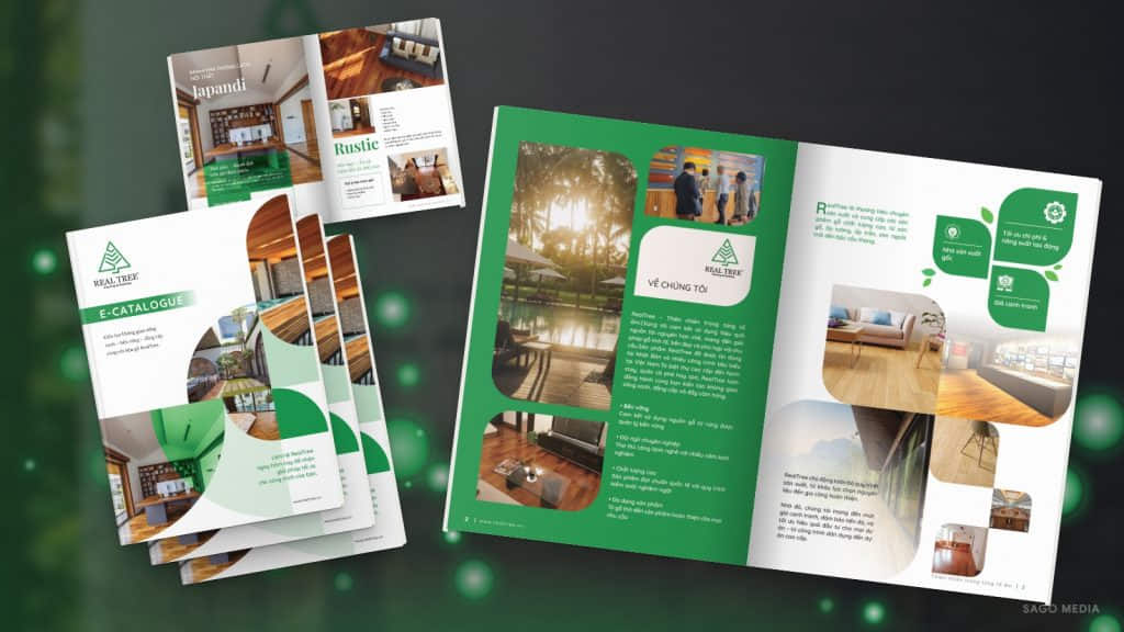 Profile in hay e-profile: doanh nghiệp nên chọn loại nào? Ấn phẩm RealTree do Sago Media thiết kế
