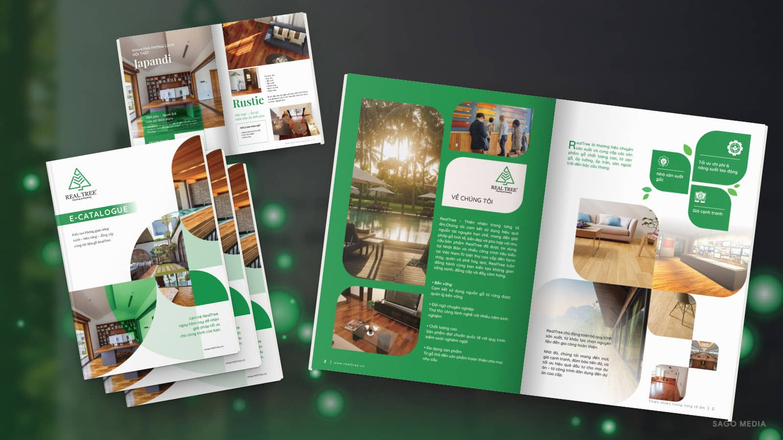 Ấn phẩm RealTree do Sago Media thiết kế