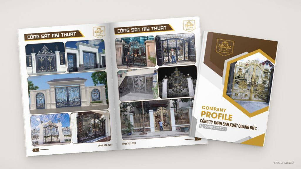Sắt mỹ thuật Quang Đức — giao diện website