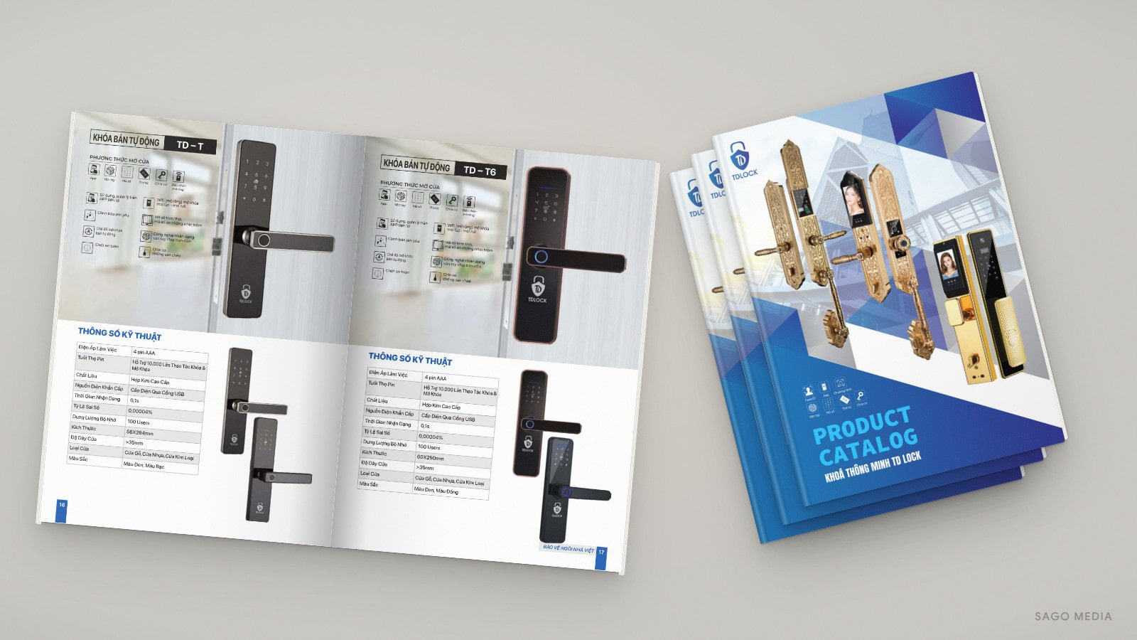 Ấn phẩm TD Lock do Sago Media thiết kế