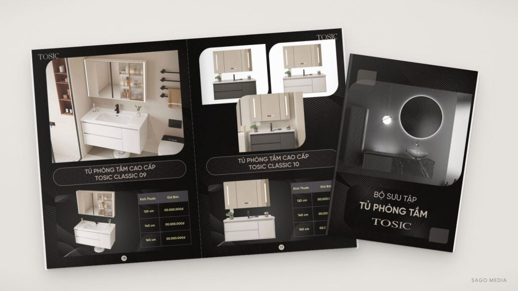 Tủ phòng tắm Tosic — giao diện website