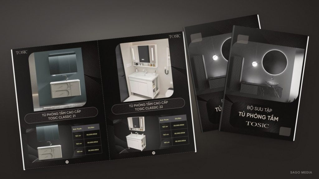 Tủ phòng tắm Tosic — giao diện website