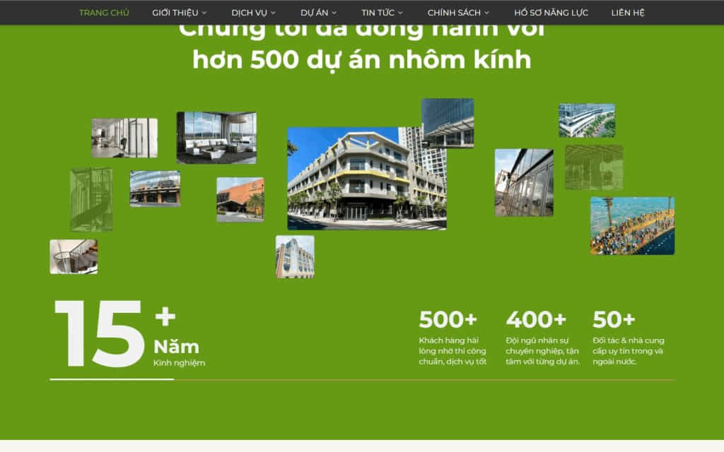 Bình Hà — giao diện website