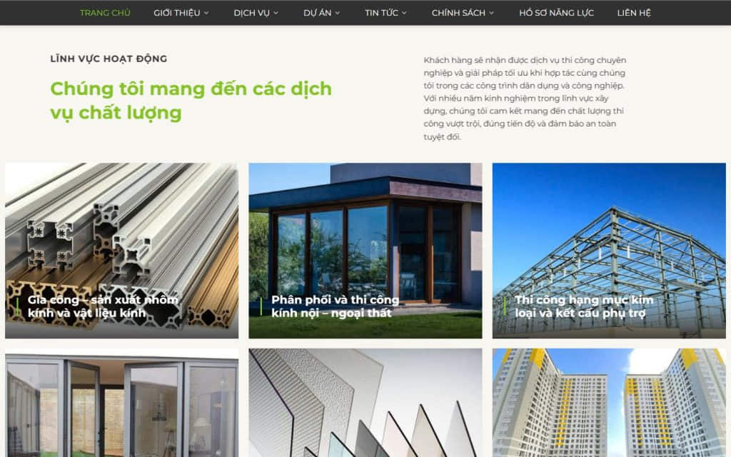 Bình Hà — giao diện website