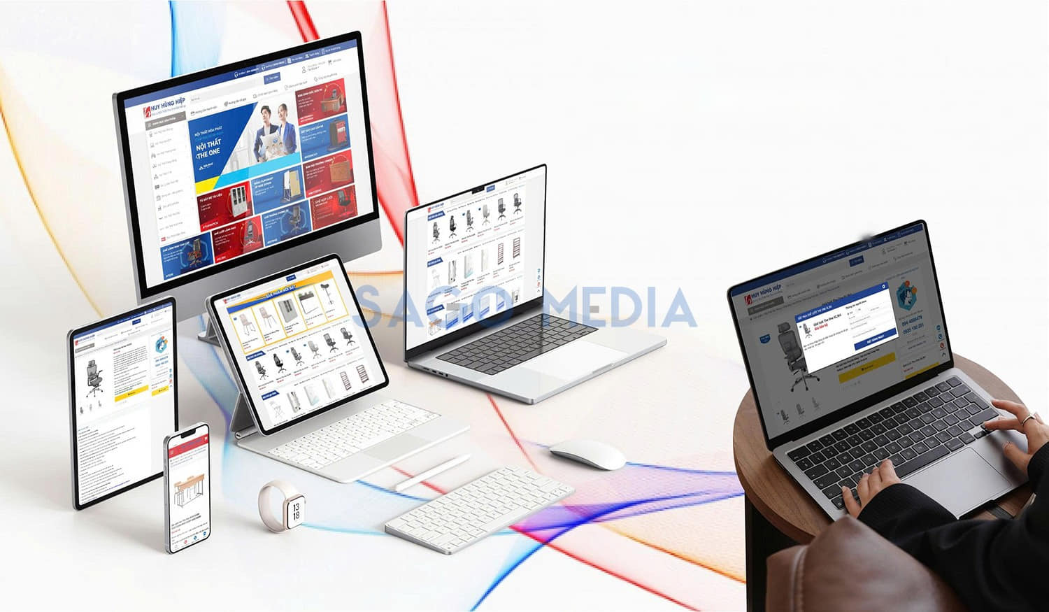 Website Huy Hùng Hiệp do Sago Media thiết kế