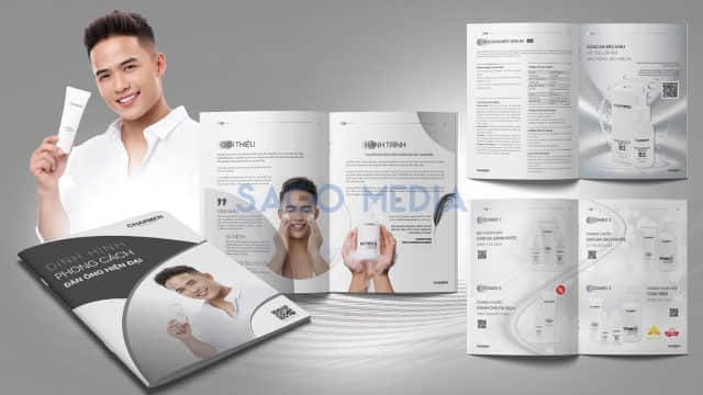 Catalogue Mỹ phẩm Charmen do Sago Media thiết kế