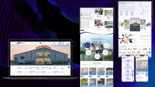 Website Nguyễn Gia Plastic do Sago Media thiết kế
