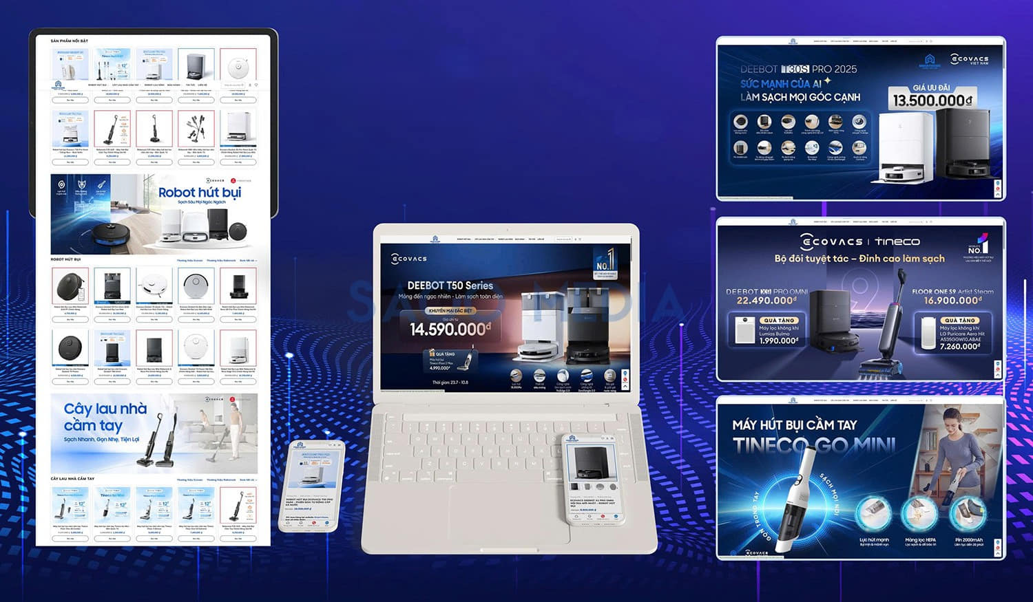 Website Smarthome do Sago Media thiết kế