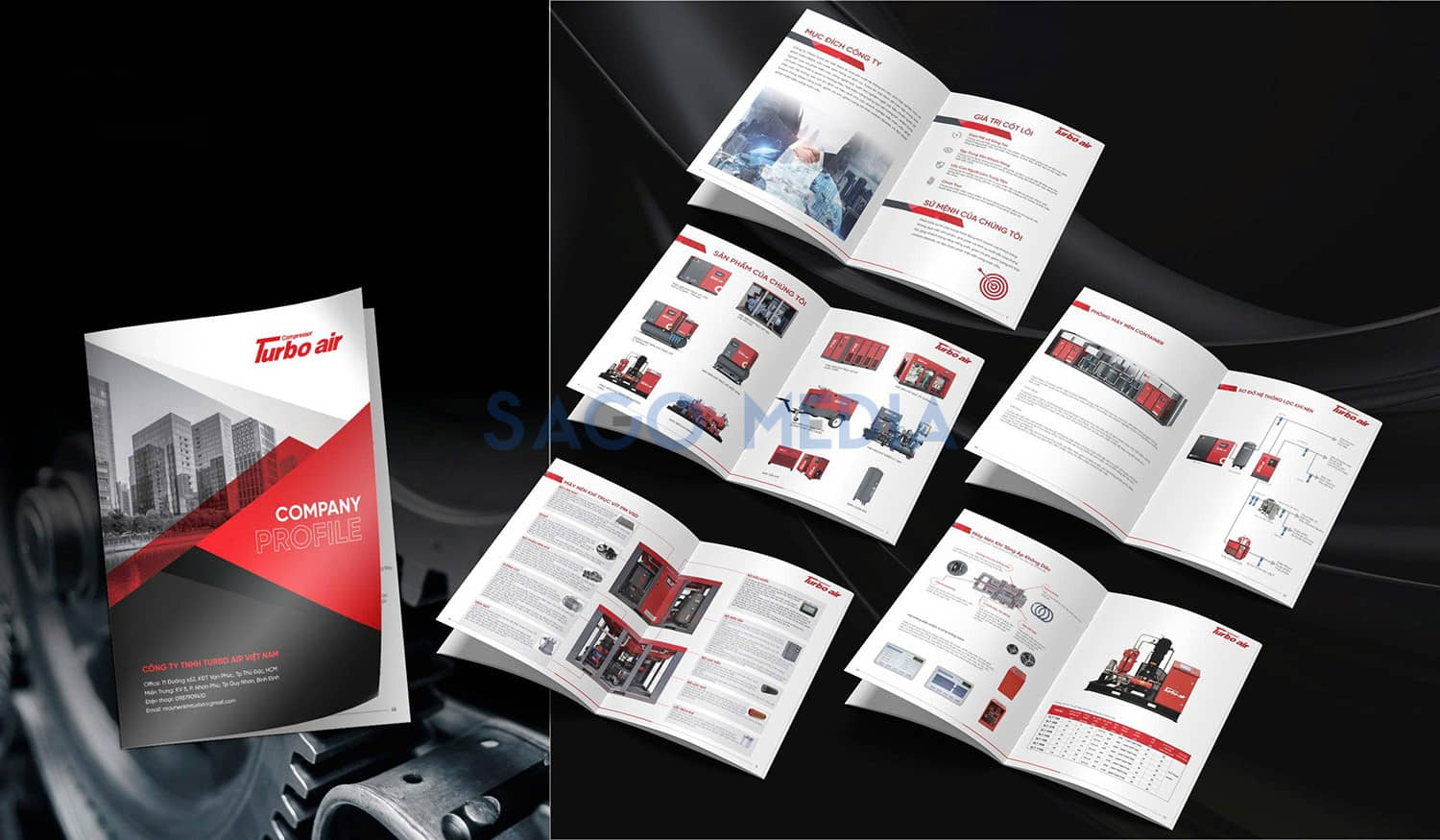 Catalogue Turbo do Sago Media thiết kế