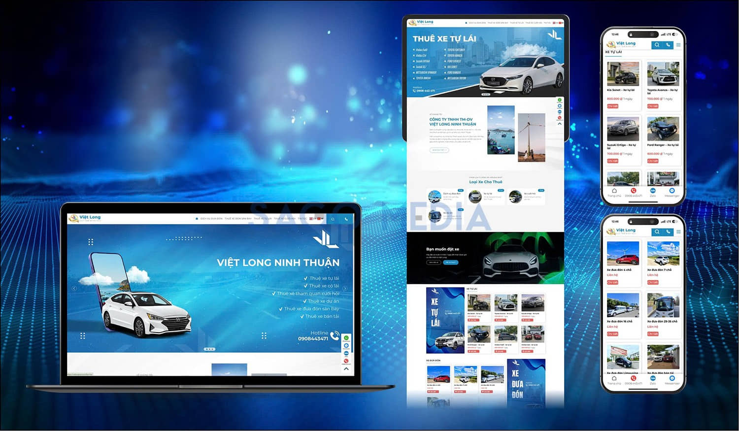 Website Việt Long do Sago Media thiết kế