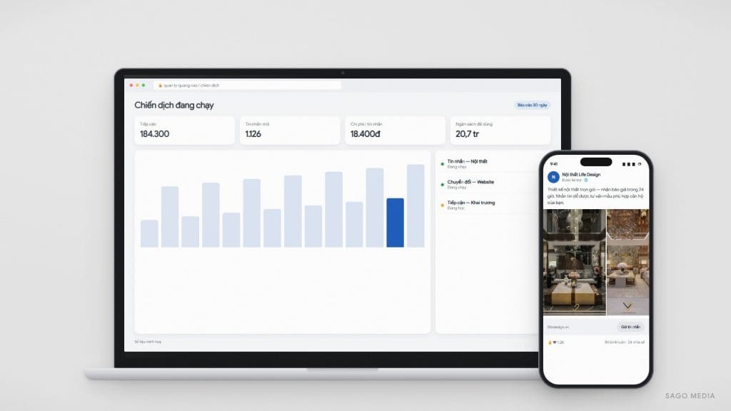 Dịch vụ Quảng cáo Facebook Ads của Sago Media