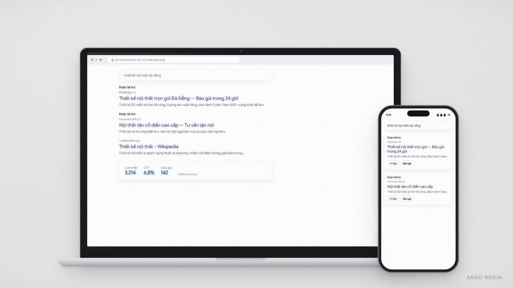 Dịch vụ Quảng cáo Google Ads của Sago Media