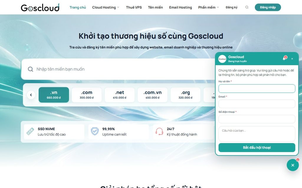 Tích hợp chat bot vào website Hình ảnh Chatbot AI GosChat 1