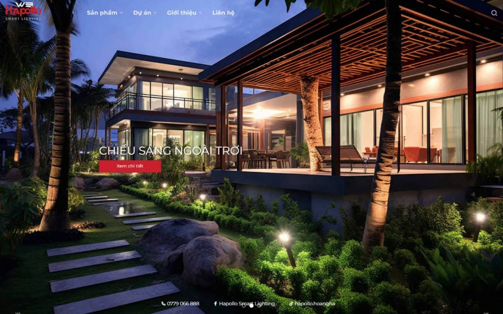 Hapollo — giao diện website