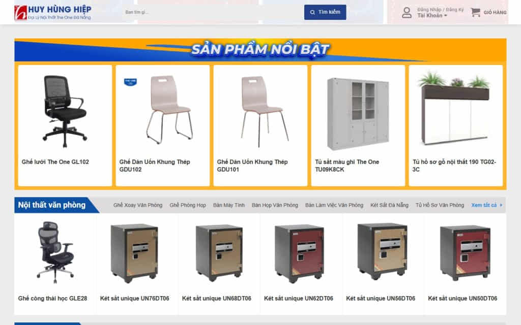 Huy Hùng Hiệp — giao diện website