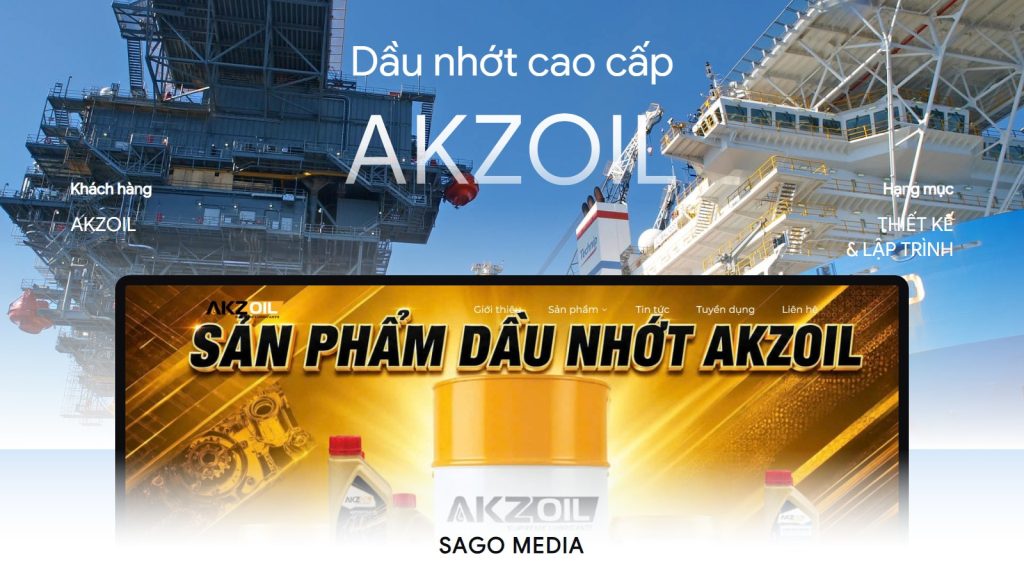 Akzoil — giao diện website