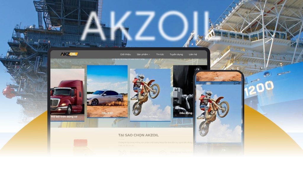 Akzoil — giao diện website