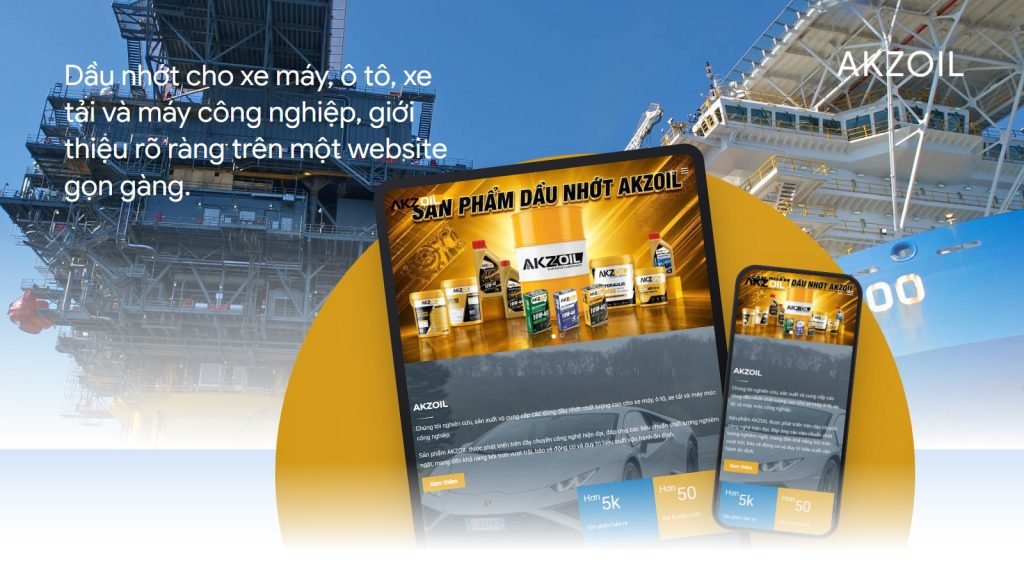 Akzoil — giao diện website
