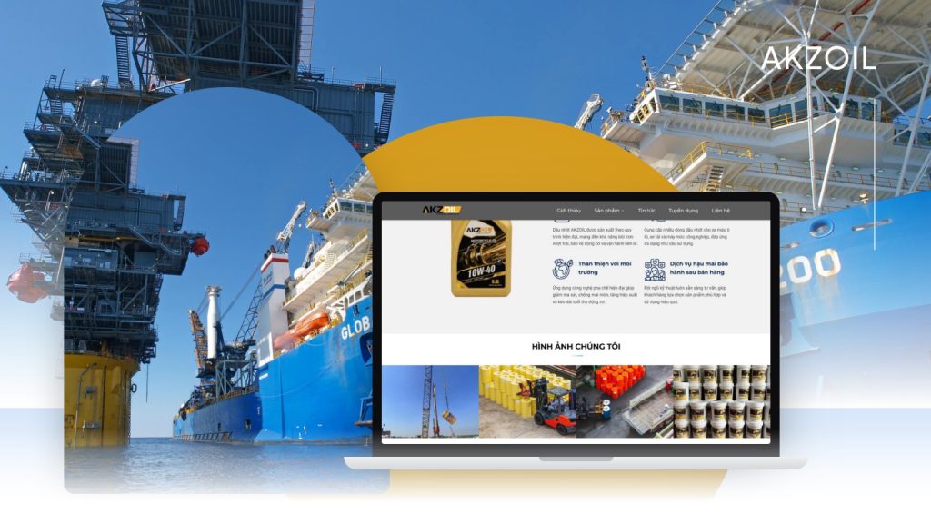 Akzoil — giao diện website