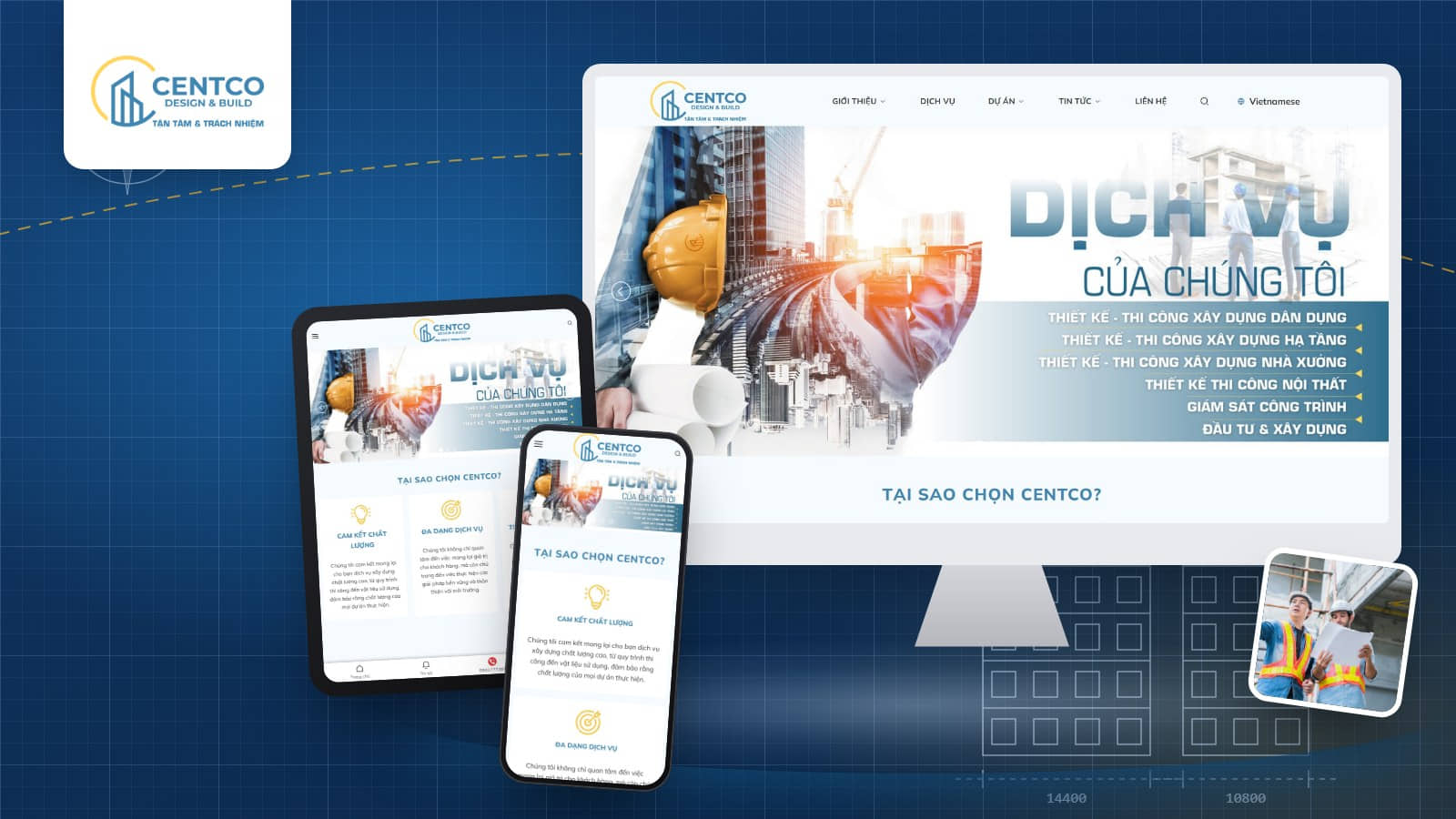 Website Centco do Sago Media thiết kế