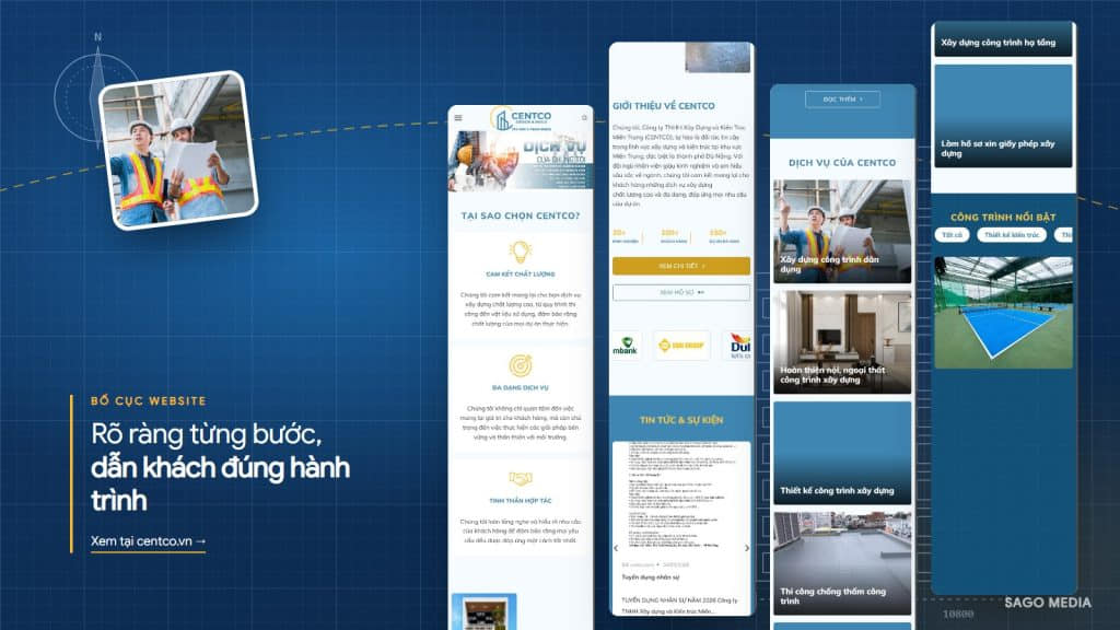 Centco — giao diện website