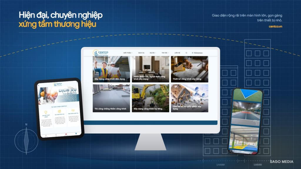 Centco — giao diện website