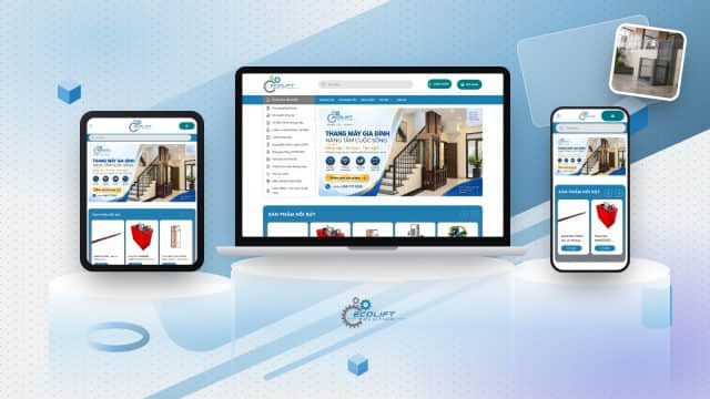 Website Ecolift Solution do Sago Media thiết kế