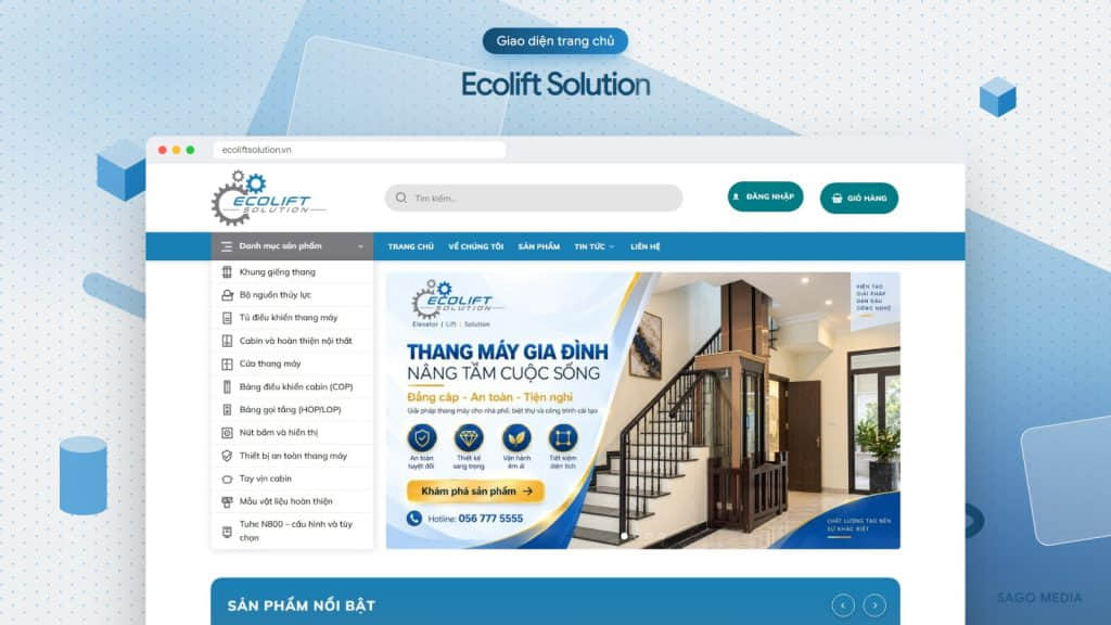 Ecolift Solution — giao diện website