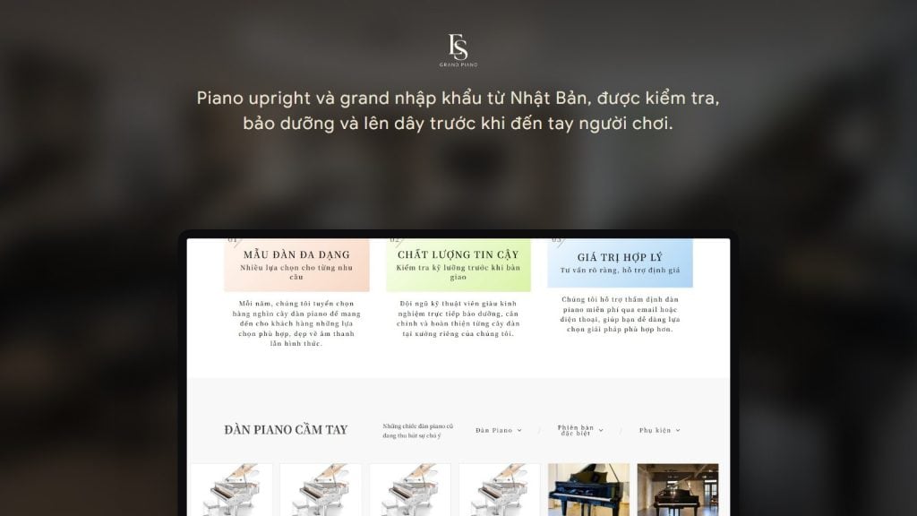 Eishuu Shoukai Grand — giao diện website