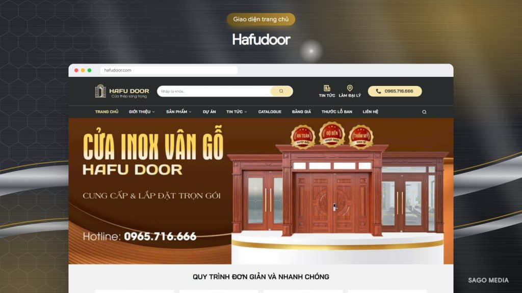Hafudoor — giao diện website