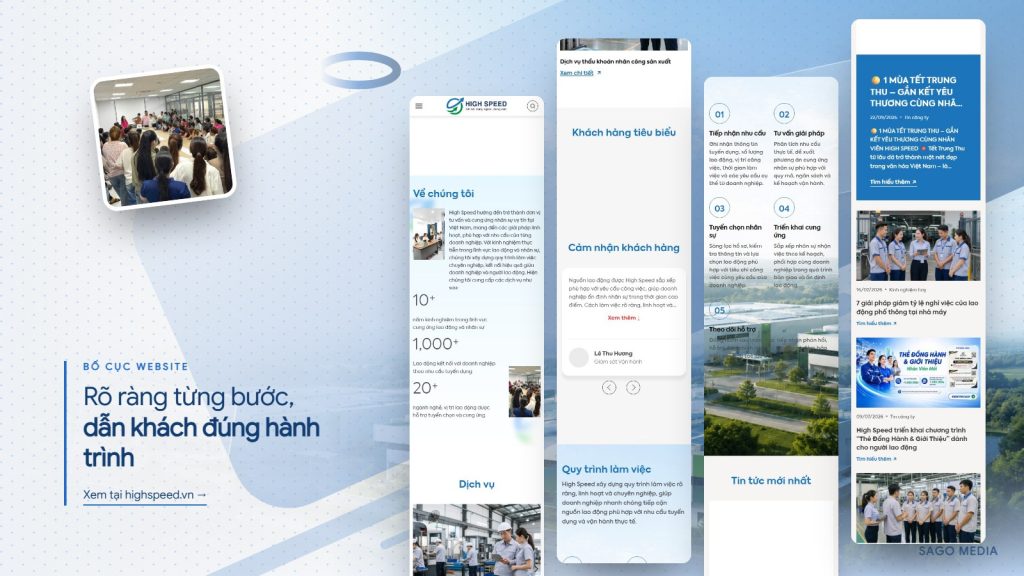 High Speed — giao diện website