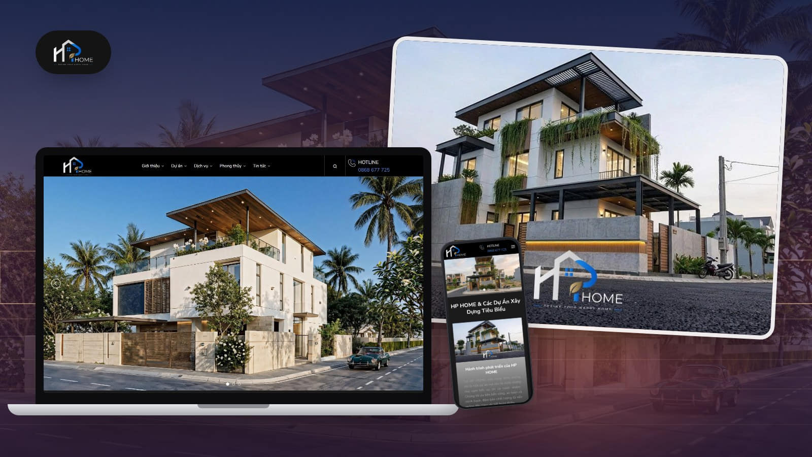Website HP Home do Sago Media thiết kế