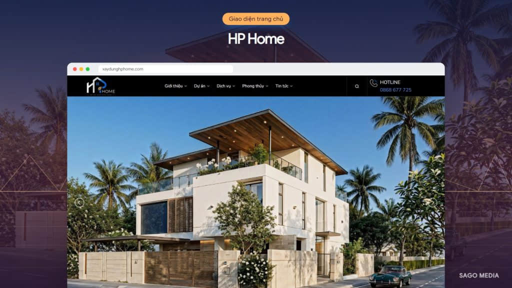 HP Home — giao diện website