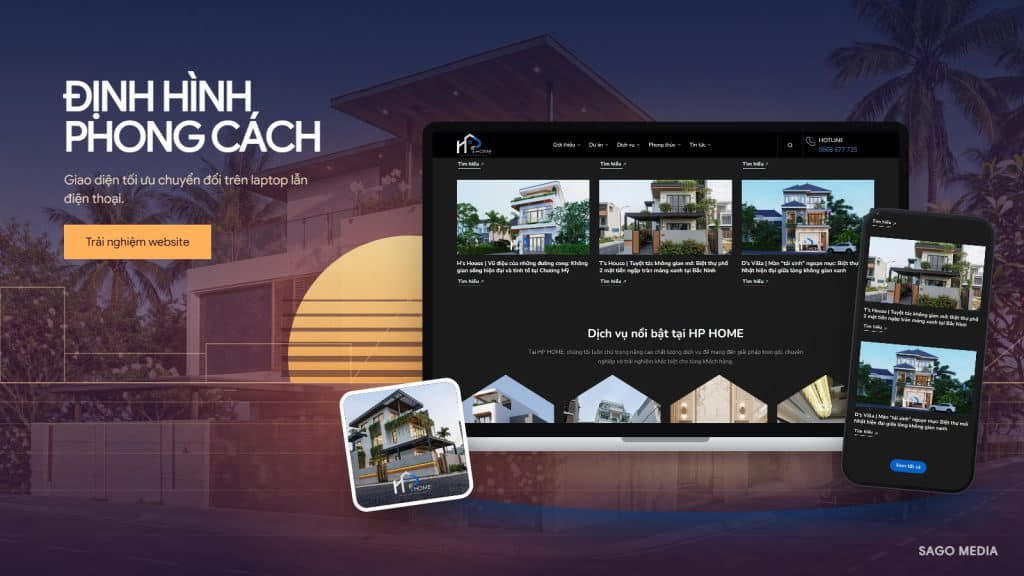 HP Home — giao diện website