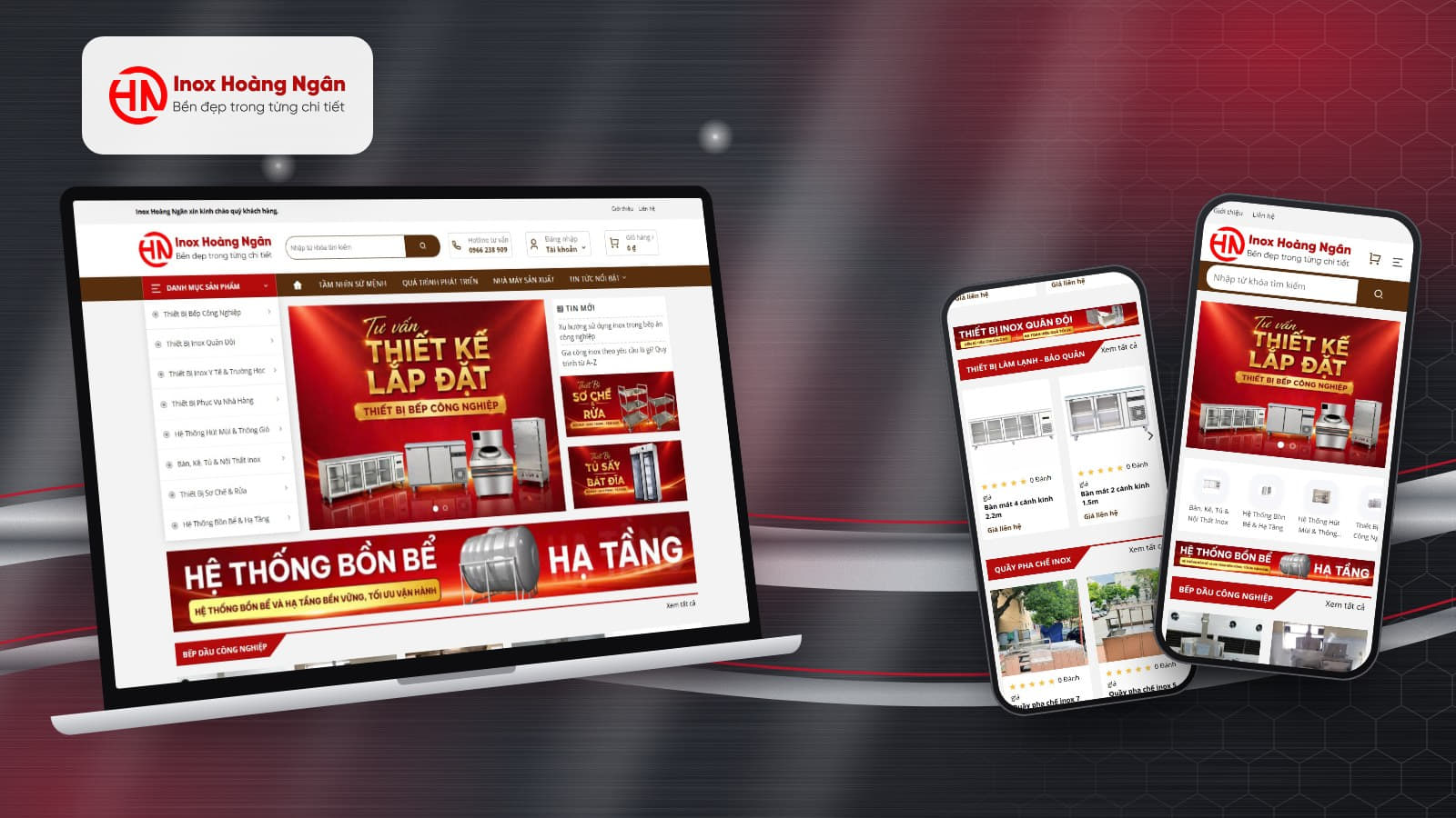 Website Inox Hoàng Ngân do Sago Media thiết kế