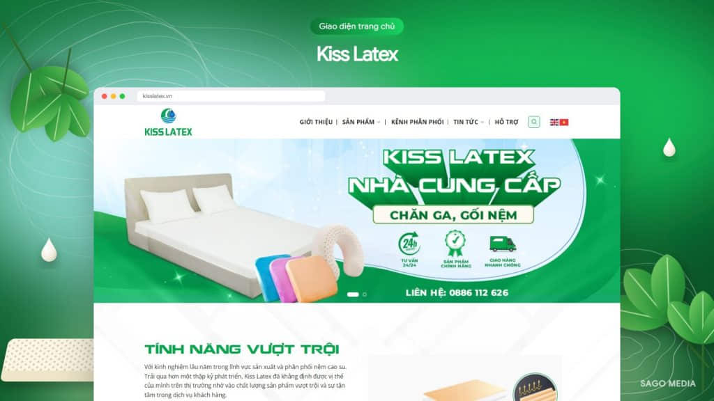 Kiss Latex — giao diện website