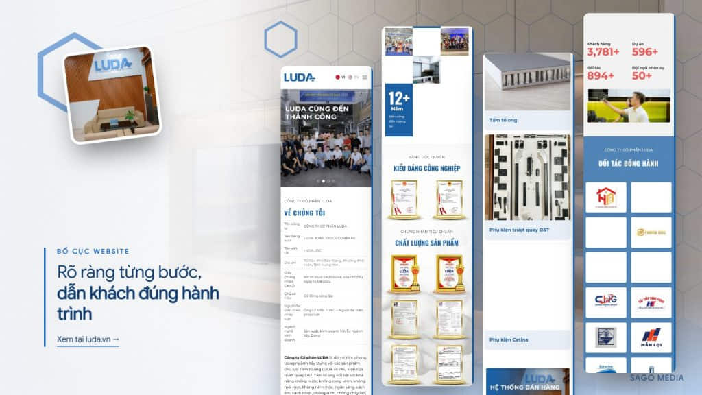 Luda — giao diện website
