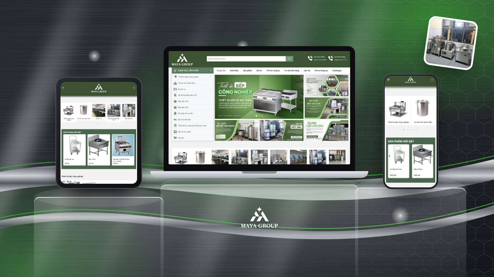 Website Maya Group do Sago Media thiết kế