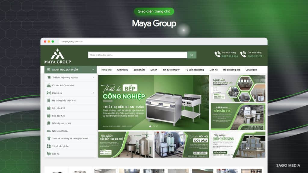 Maya Group — giao diện website