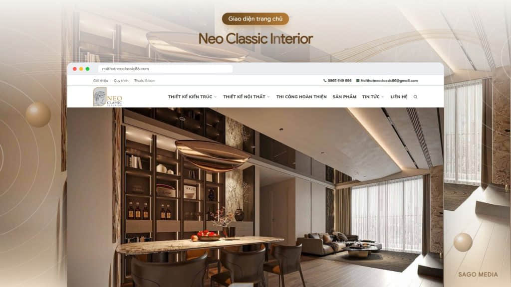 Neo Classic Interior — giao diện website