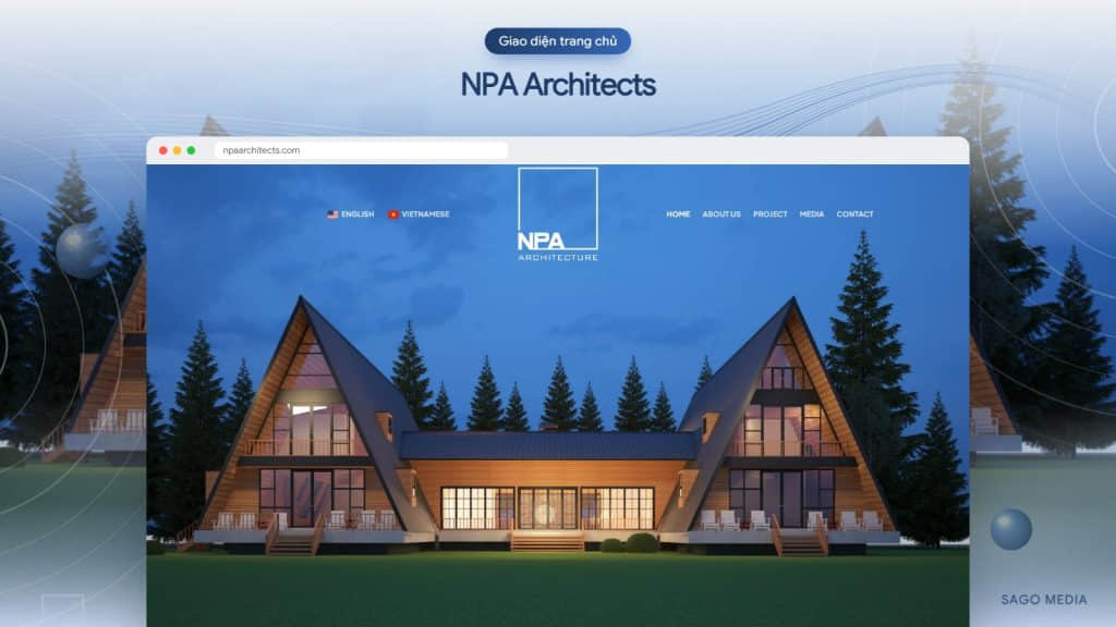 NPA Architects — giao diện website