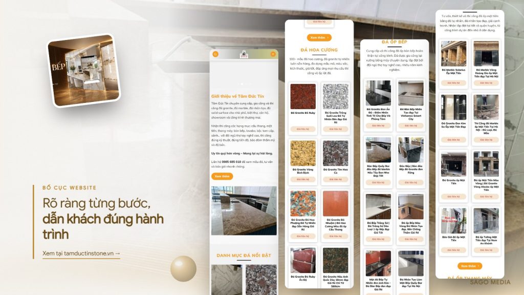 Tâm Đức Tín — giao diện website